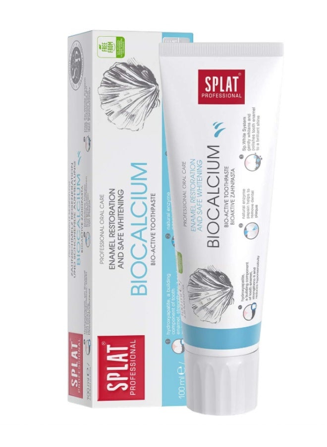 SPLAT Professional Biocalcium for Strong & Sensitive Teeth, Natural toothpaste with Calcium 100ml - Single Pack - Image 1