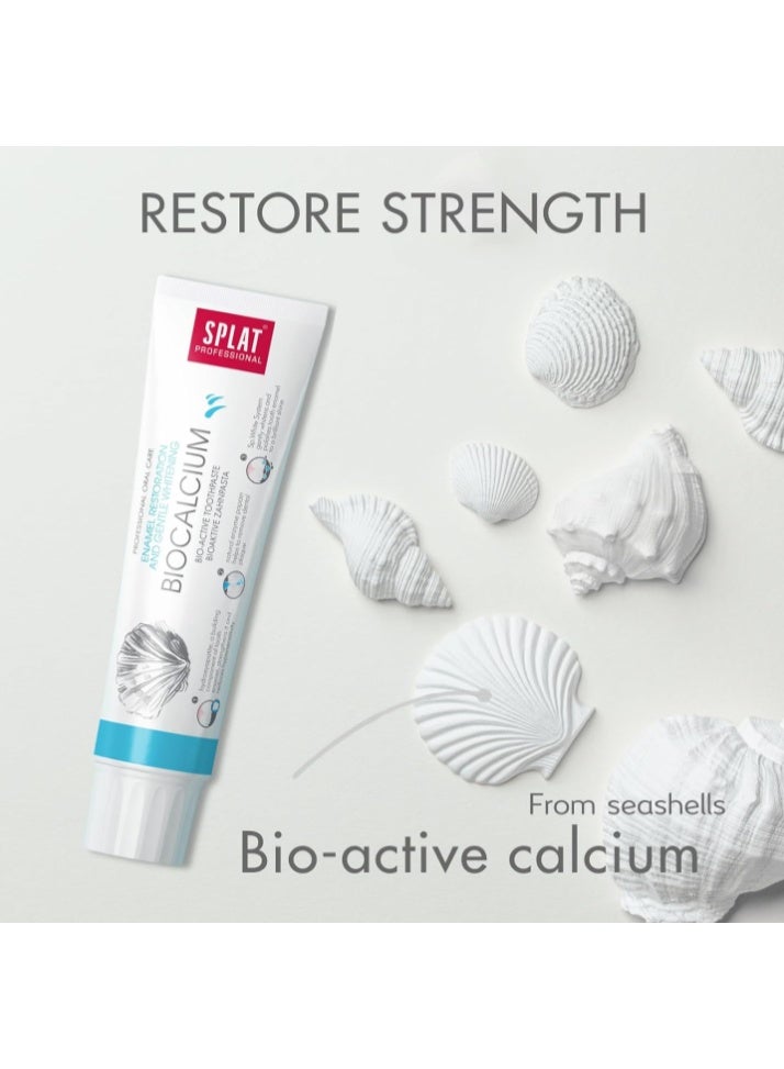 SPLAT Professional Biocalcium for Strong & Sensitive Teeth, Natural toothpaste with Calcium 100ml - Single Pack - Image 3