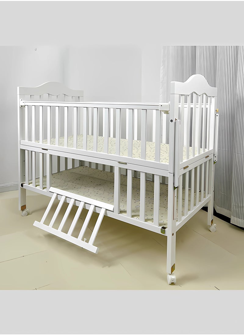 WEMART - Convertible Crib，Converts from Baby Crib to Toddler Bed, Daybed and Full-Size Bed, Fits Standard Full-Size Crib Mattress - Image 1