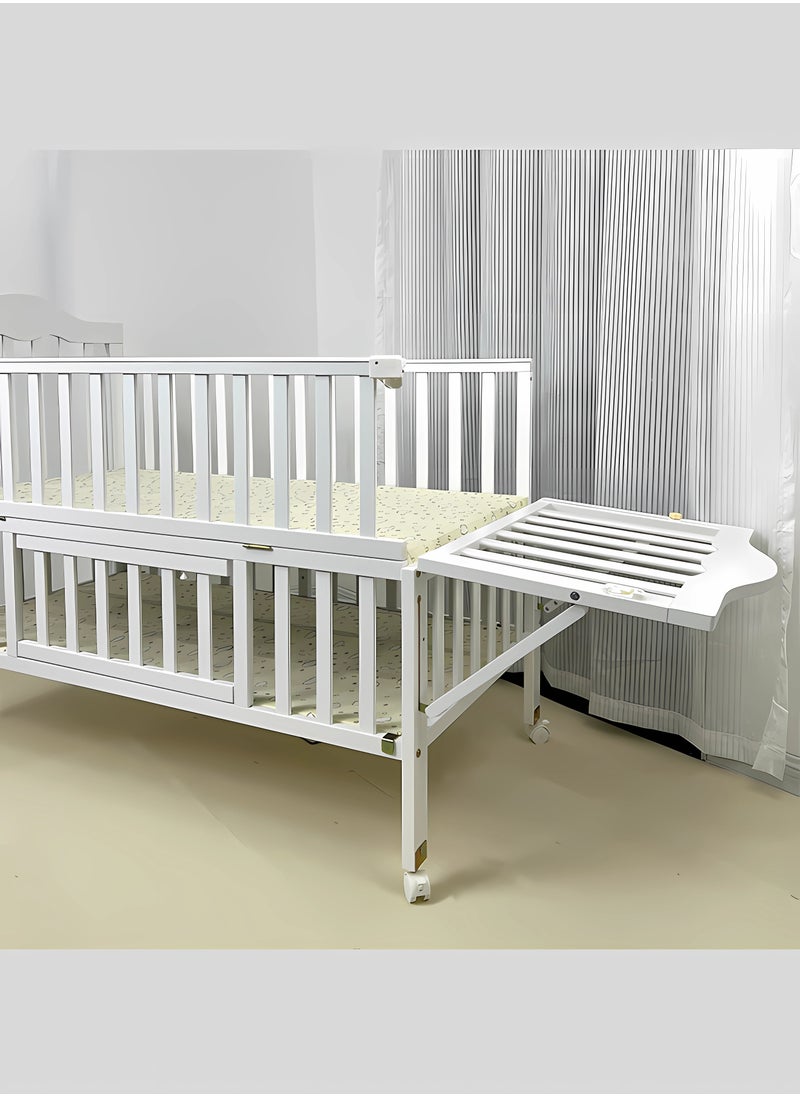 WEMART - Convertible Crib，Converts from Baby Crib to Toddler Bed, Daybed and Full-Size Bed, Fits Standard Full-Size Crib Mattress - Image 1