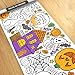 Tiny Expressions Halloween Coloring Tablecloth Rolled No Creases 30 x 72 Giant Coloring Poster to Color On Halloween Activities - Image 3