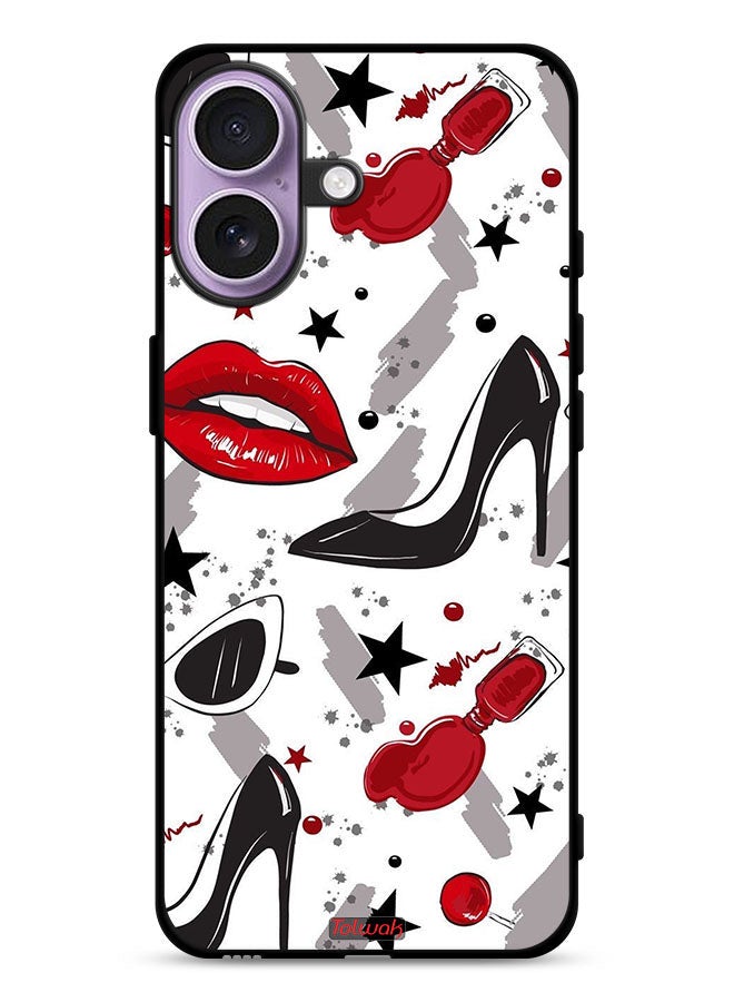 Tolwak Apple iPhone 17 Protective Case Cover Lipstick And Shoes Art - Image 1