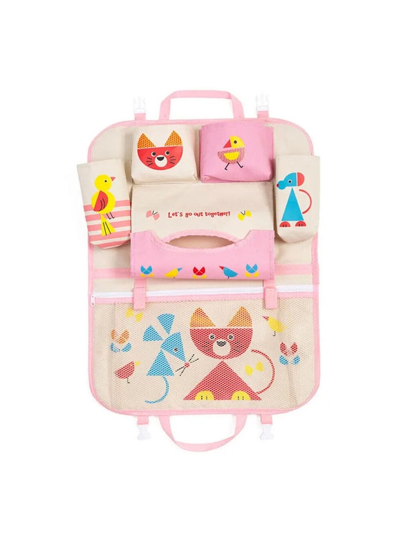 DUMA SAFE CHILD SAFETY - Duma Safe Car Back Seat Organizer Pink - Image 1
