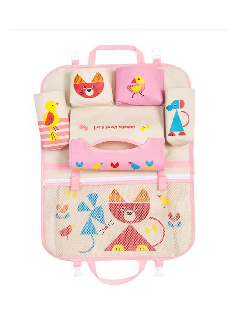 DUMA SAFE CHILD SAFETY - Duma Safe Car Back Seat Organizer Pink - Image 1