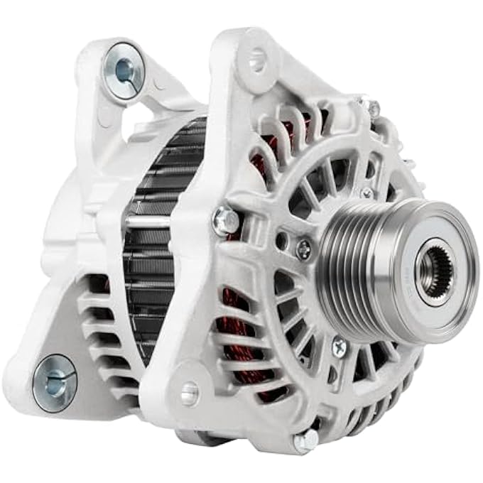Misakomo PG-11657 Alternator Compatible with Nissan Altima L4 2.5L 2013-2018, Replaces 23100-3TA1B, 23100-3TA1A, A2TJ1881, A2TJ1891, 11657, 11657N, 110A 12V 6-Groove Pulley CW - Image 1