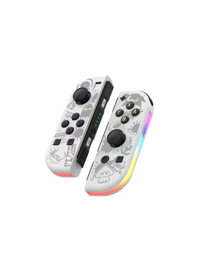 PROMASS Controller for Nintendo Switch, Replacement Joy-Cons Wireless Controller for Switch, with RGB Lighting/Wake-up/Dual Vibration/Motion - Image 2