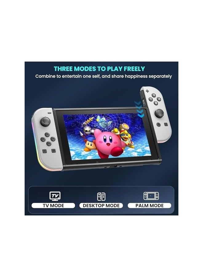 PROMASS Controller for Nintendo Switch, Replacement Joy-Cons Wireless Controller for Switch, with RGB Lighting/Wake-up/Dual Vibration/Motion - Image 5