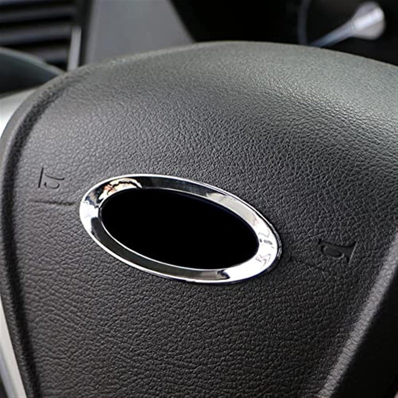 Wivplex ABS Chrome Interior Steering Wheel Decoration Ring for Ford C-Max 2015-2016 - Image 4