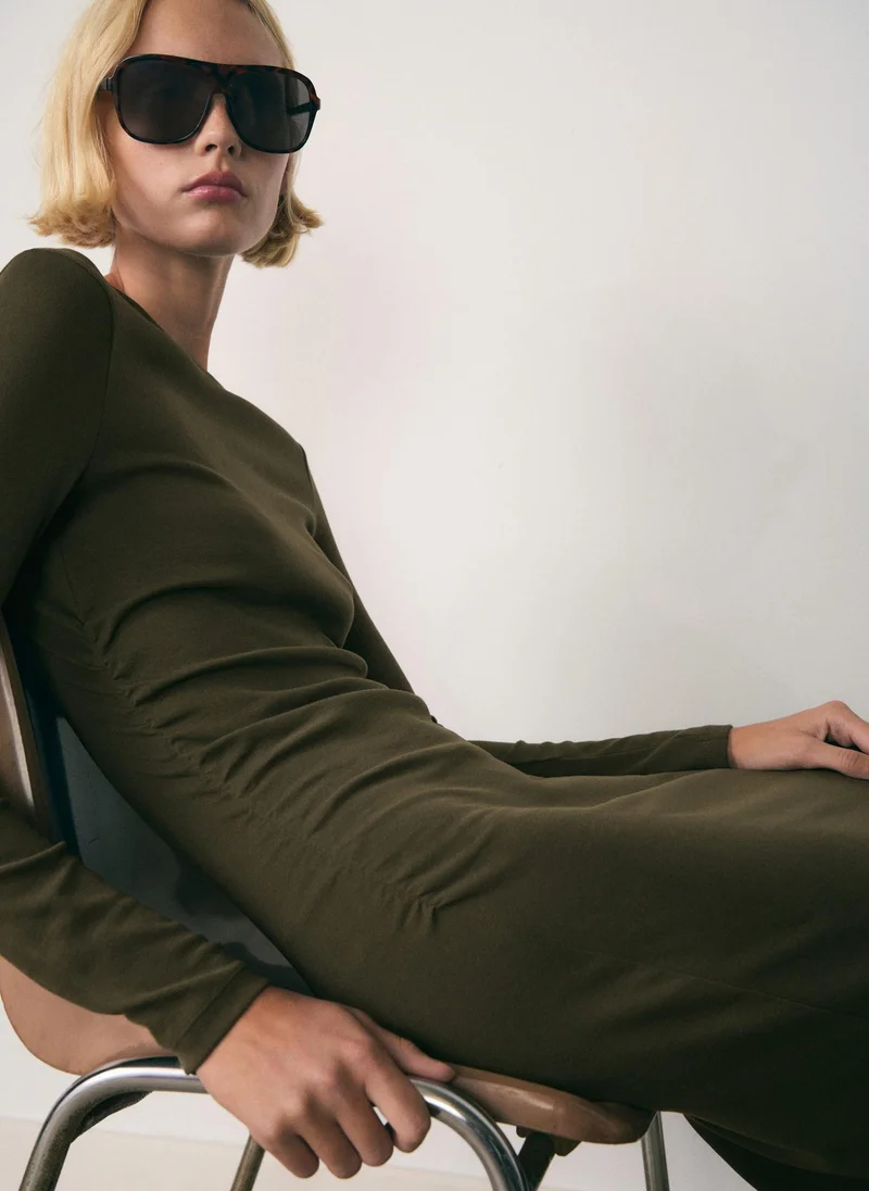 MANGO Essential Midi Dress