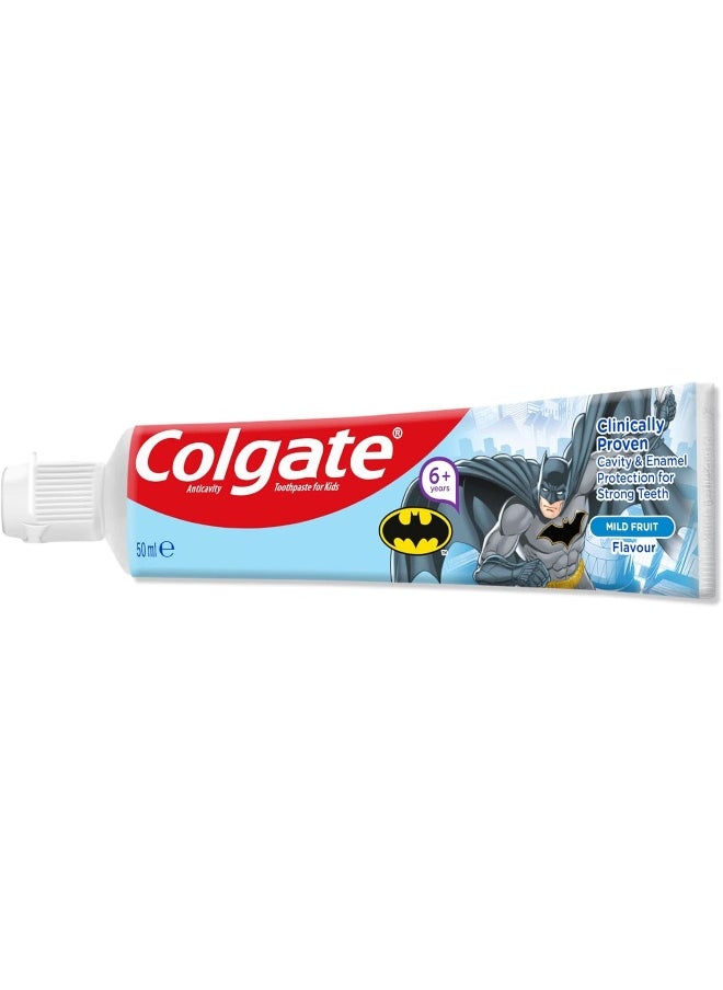 Colgate Batman Kids Fluoride Toothpaste 3 x 50ml  - Image 3