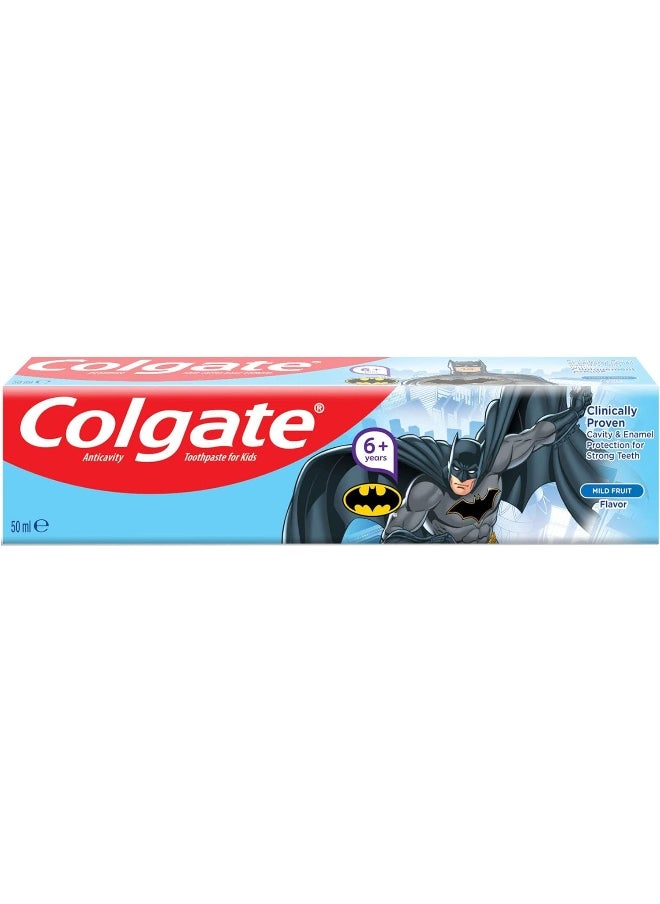 Colgate Batman Kids Fluoride Toothpaste 3 x 50ml  - Image 2
