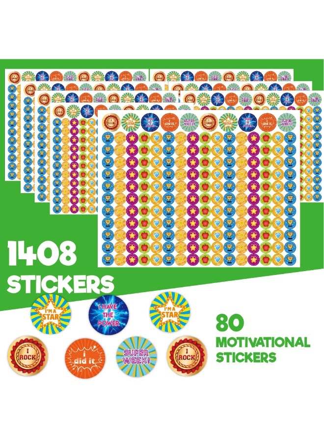 Kids Behavior Reward Chart - Cartoon Peel & Stick Stickers & Magnetic - Self-Discipline Schedule for School & Kindergarten - Back to School Gift - Image 2