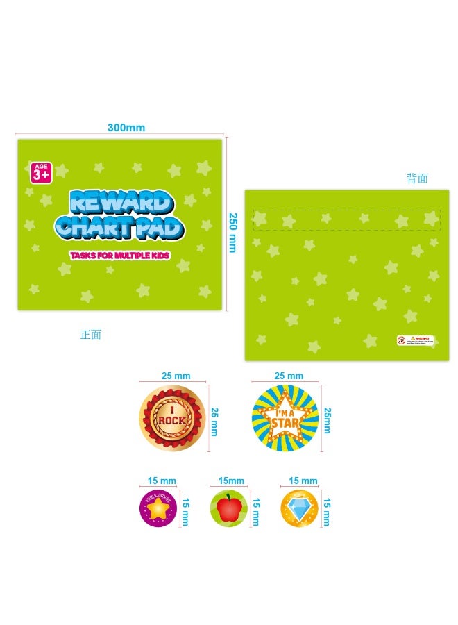 Kids Behavior Reward Chart - Cartoon Peel & Stick Stickers & Magnetic - Self-Discipline Schedule for School & Kindergarten - Back to School Gift - Image 4