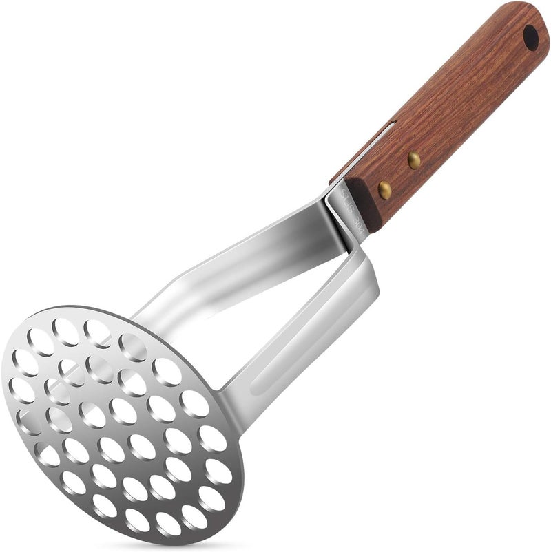 Tmflexe UPGRADED Potato Masher Stainless Steel Heavy Duty Strong Anti-slip Handle Not Easy to Bent Easy to use Sturdy Construction - Image 1