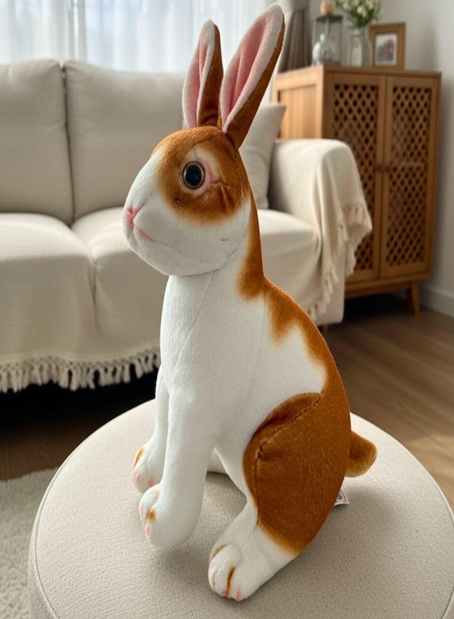 Tickles Cute Rabbit Soft Stuffed Plush Animals Toy for Kids Birthday Gift (Size: 35 cm; Color: White & Brown) - Image 3