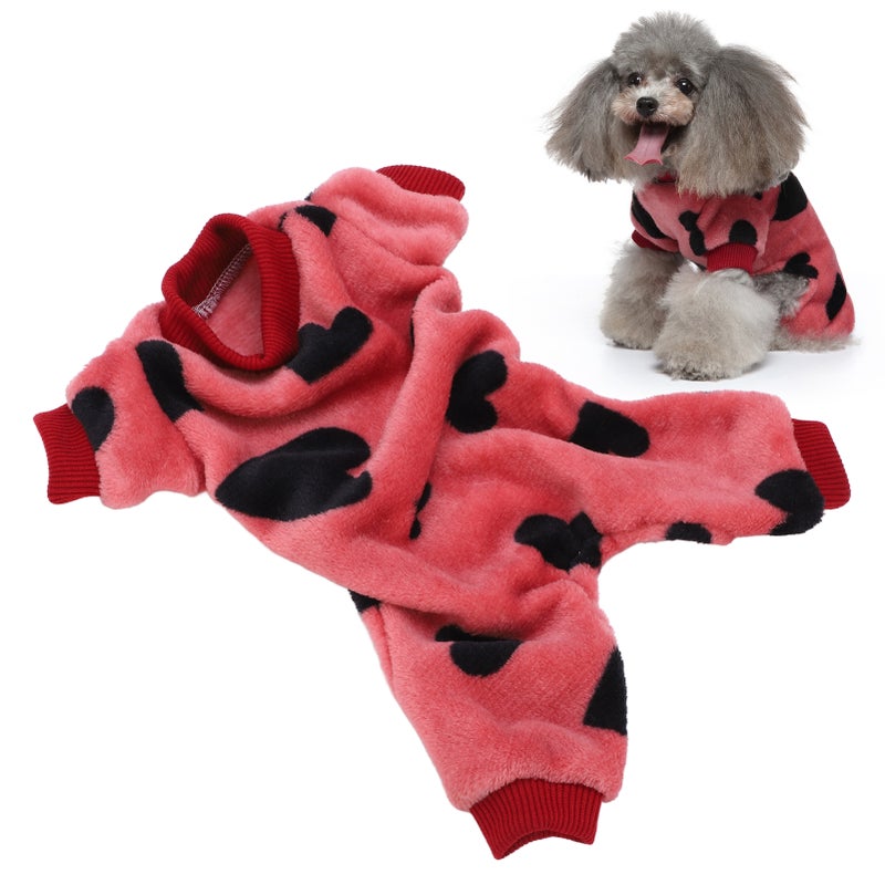 Dog Plush Jumpsuits Pet Cute Fashion Clothing Pajamas Suitable for Small Dog PuppyS - Image 1