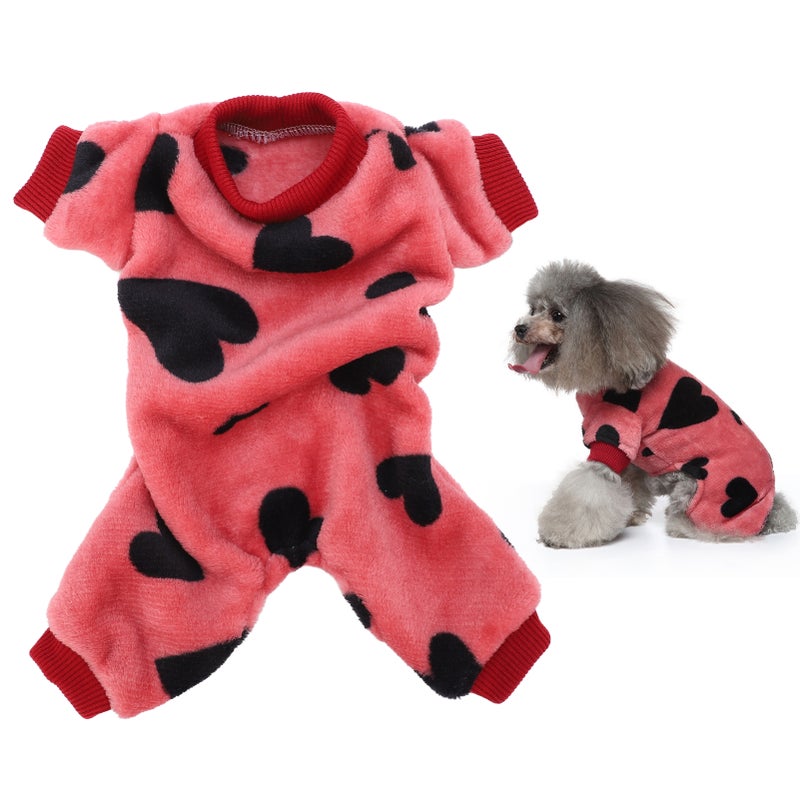 Dog Plush Jumpsuits Pet Cute Fashion Clothing Pajamas Suitable for Small Dog PuppyS - Image 2