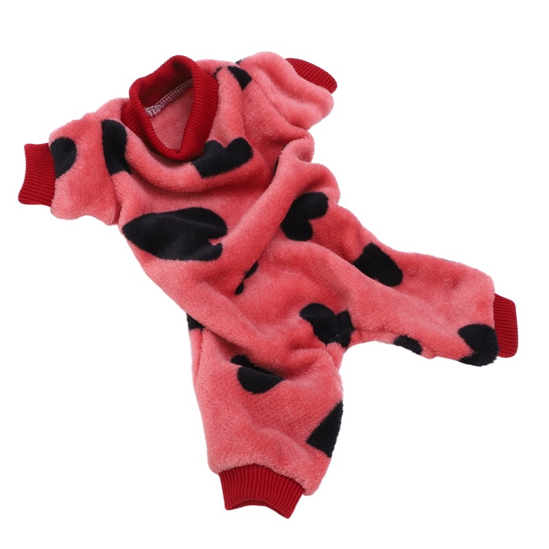 Dog Plush Jumpsuits Pet Cute Fashion Clothing Pajamas Suitable for Small Dog PuppyS - Image 4