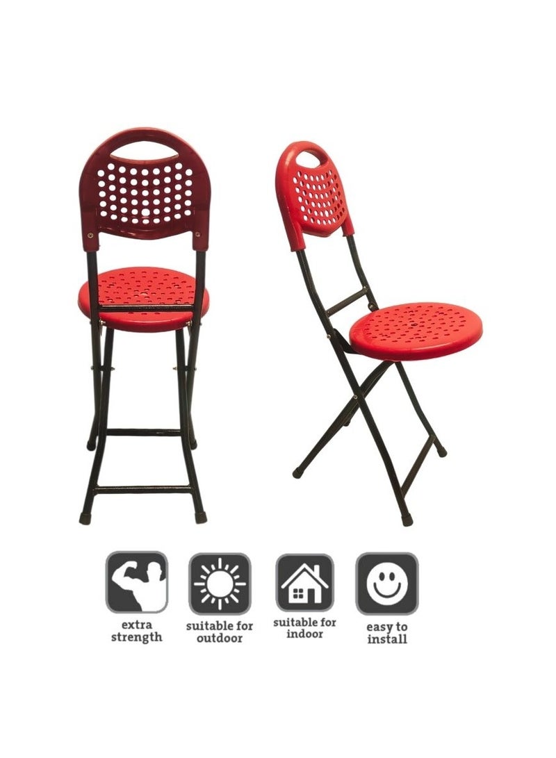 SunBoat Commerce Portable folding chair - red color - Image 3
