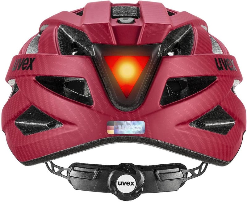 Uvex City I-VO Helmet, 56-60 cm Size, Ruby Red Matt - Image 4