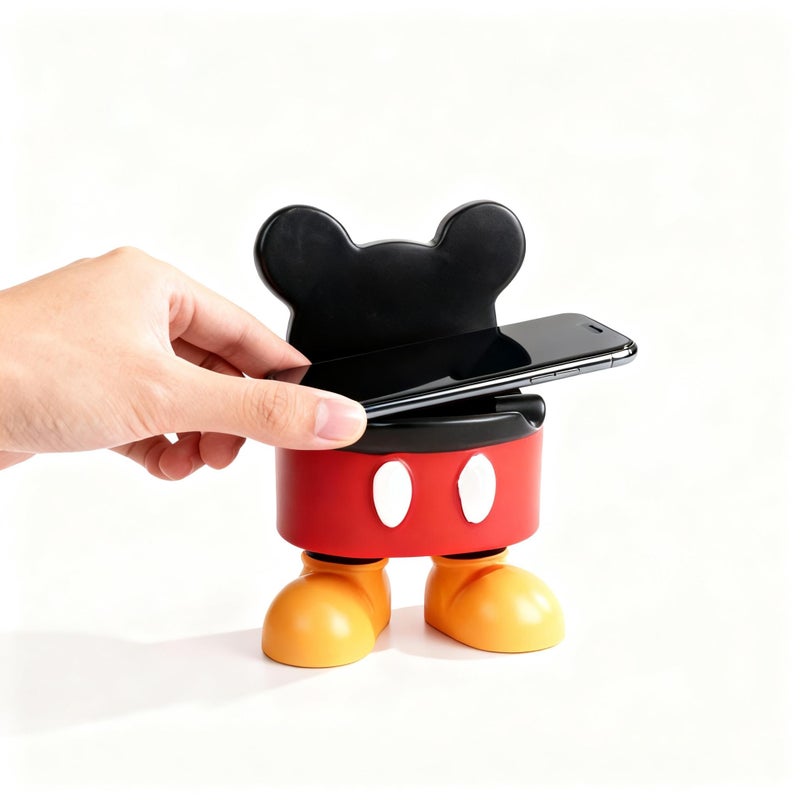 O-FarFarm Cute Mouse-Shaped Phone Stand - Desk Organizer for Phone Tablets - Decorative Figurines Decor for Home & Office Desk Table Decor,Collectible Souvenir Gift for Mouse Lovers - Image 4
