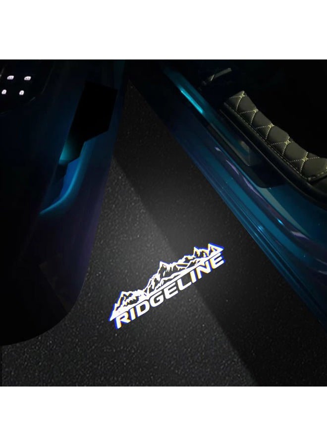 uunonaha 2Pcs Car Door LED Logo Projector Welcome Lamp Door Light Ridgeline Puddle lights Kit Compatible with Ridgeline Accessories (ridgeline 01) - Image 2