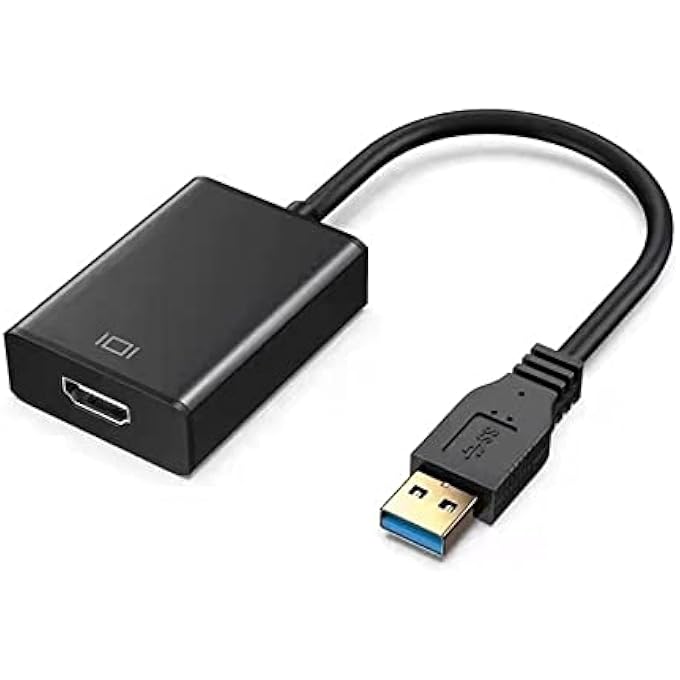 rayihni NETWORK ADAPTERS ETHERNET ADAPTERS EXTERNAL GRAPHICS CARD ADAPTER VIDEO CONVERTER CABLE USB 3.0 TO HDMI CONVERTER USB3.0 TO HDMI ADAPTER(BLACK) - Image 3