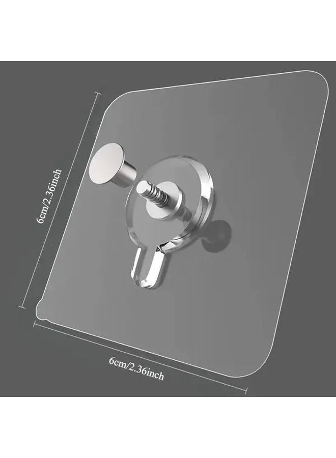 خطافات حائطية حديثة شفافة 80 قطعة لاصقة قوية بدون حفر مقاومة للماء - Image 3