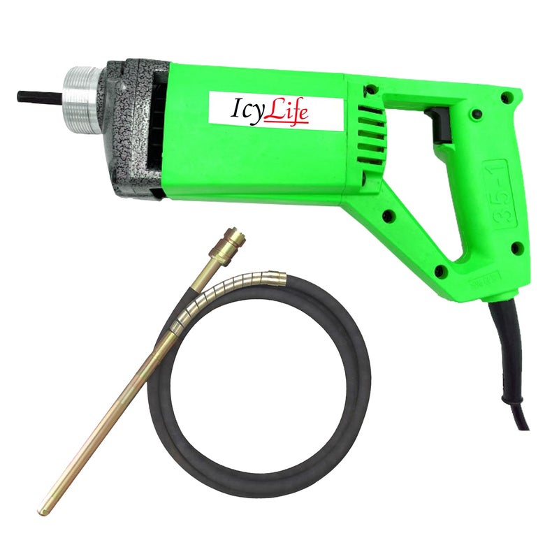 ICYLIFE ICYLIFE 1320WATT Concrete Vibratoriron Machine With 15 Mtr Needle Electric Concrete Vibrator 13700rpm  - Image 1