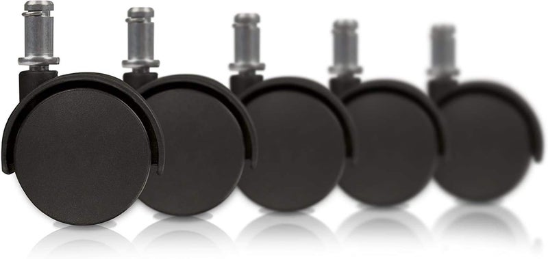 Finch Fox Premium Pin Twin Caster (Wheels) for Office Chairs/Furniture - (Set of 5) Pieces, By Finch Fox - Image 1