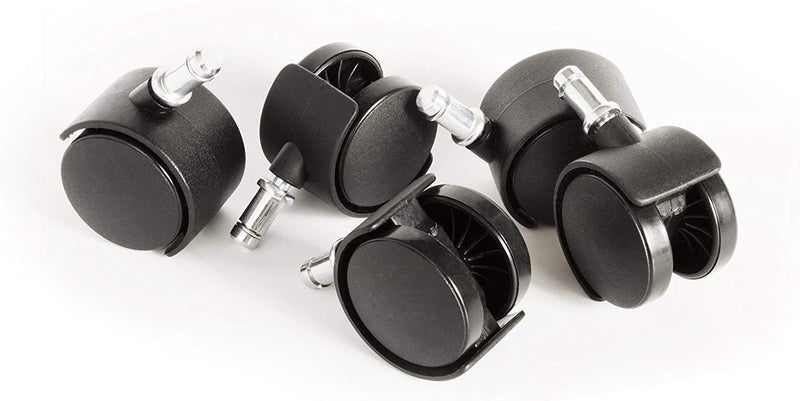 Finch Fox Premium Pin Twin Caster (Wheels) for Office Chairs/Furniture - (Set of 5) Pieces, By Finch Fox - Image 2