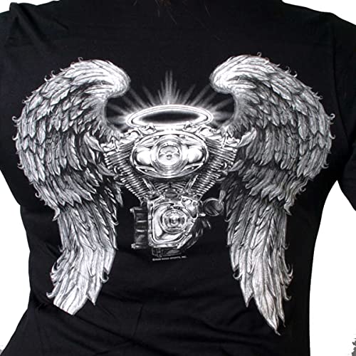 Hot Leathers womens Motorcycle powersports base layer tops, Black, Large US - Image 4