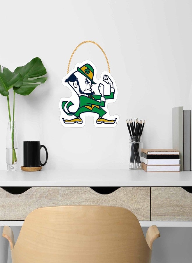 Open Road Brands University of Notre Dame Leprechaun Hanging Wood Wall Decor - Small Notre Dame Decoration - Great Gift Idea - Image 5