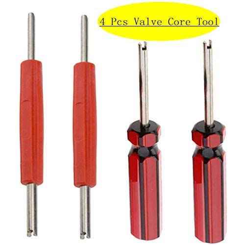 Z&D Valve Aracey Tire Repair Tool Set - 4 x Dual Single Head Valve Core Remover and 100 Pieces Car Truck Replacement Tire Tyre Valve Stem Core Part - Image 2