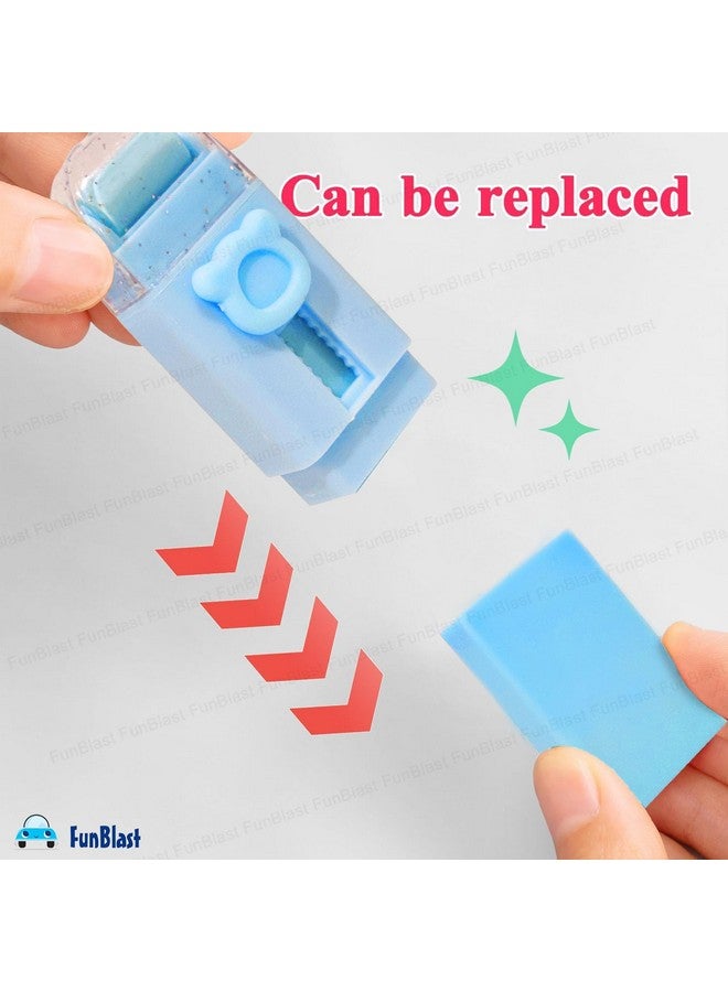 FunBlast Eraser for Kids - Pack of 1 Cute Roller Erasers Set for Kids, Eraser for Kids Stationary Set for Kids, Rubber Eraser for Kids, Stationary Kit for Kids (Blue) - Image 3