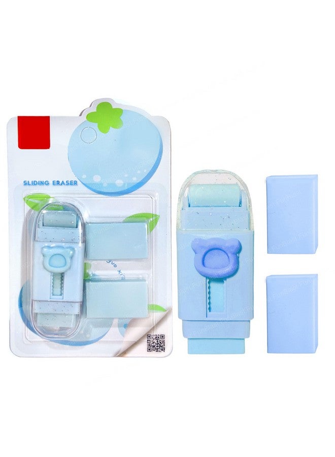 FunBlast Eraser for Kids - Pack of 1 Cute Roller Erasers Set for Kids, Eraser for Kids Stationary Set for Kids, Rubber Eraser for Kids, Stationary Kit for Kids (Blue) - Image 1