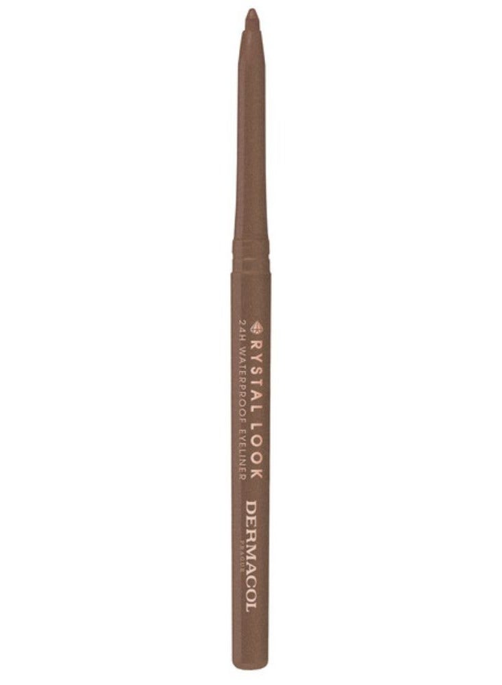 Dermacol Crystal Look Automatic Eyeliner with Brightening Effects 01 Bronze 3g - Image 2