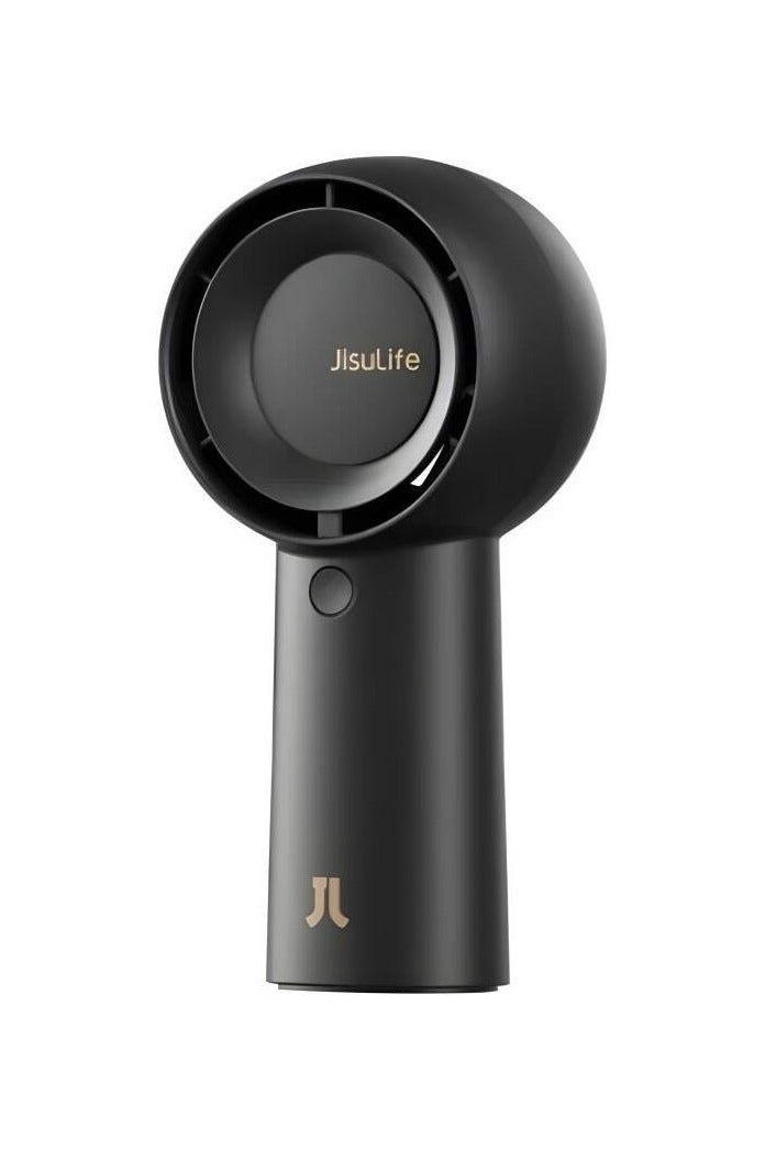 JISULIFE JisuLife Life5 Plus Hand Fan, Built-in Noise Reduction, 5 Speeds Wind, Air Turbo Air Guidance System, 40dB Level, SB Type C Connector, Up to 16Hours Playback Time, 6000mAh Battery, Black | Life5-Plus - Image 1