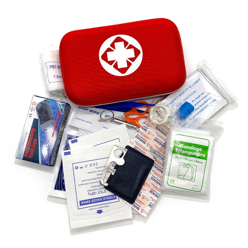 44 Piece First Aid Kit Emergency Kit for Home Car Office Outdoor Camping Hiking Traveling Adventure Survival - Image 1
