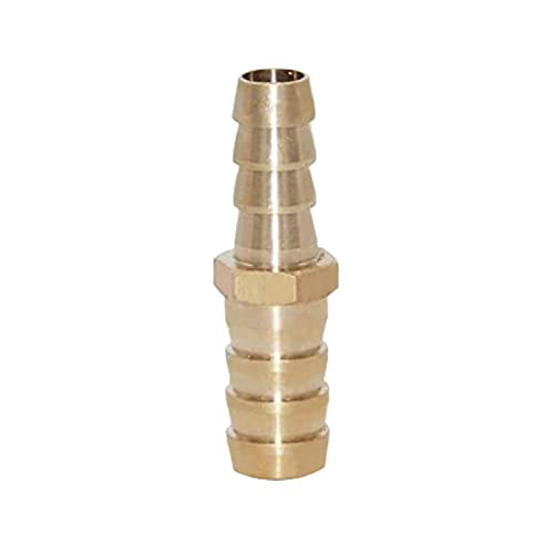 Joywayus 3/8" to 1/2" Reducer ID Hose Barb Splicer, Hex Union Fitting Intersection/Split Brass Water/Fuel/Air - Image 5