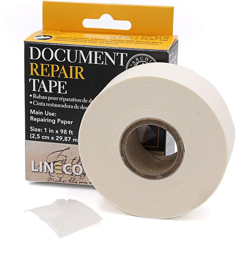 Lineco Archival Document Repair Tape - 1 Inch Wide x 98 Feet Long - Image 2