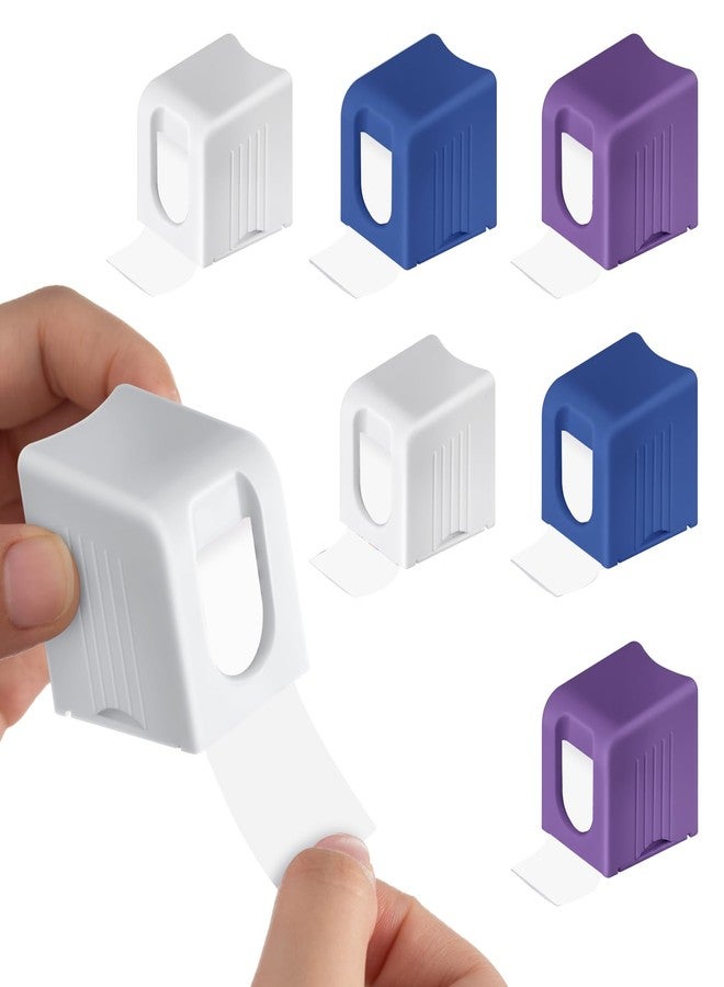 Maitys 6 Pcs Stamp Roll Dispenser Postage Stamp Dispenser Holder for Roll of 100 Organizer Lightweight Plastic for Mailing Desk Table Home and Office Supplies (Multicolor) - Image 1