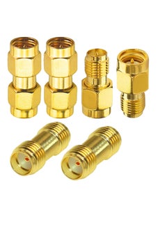 SUNSAR 6 Pcs SMA Female to RP-SMA Male Jack Adapter SMA Male Plug to SMA Female Connector Coaxial Coax Adapter  - Image 1