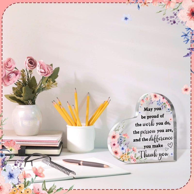Yinder Thank You Gifts For Women Christmas Desk Decor Gifts For Teacher Coworker Doctor Nurse Leaving Job Inspirational Quotes Farewell Gift For Boss Staff Home Office Desk Decor(May Be Proud) - Image 5