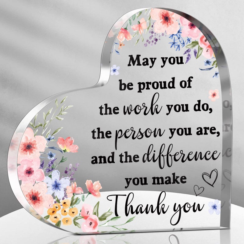 Yinder Thank You Gifts For Women Christmas Desk Decor Gifts For Teacher Coworker Doctor Nurse Leaving Job Inspirational Quotes Farewell Gift For Boss Staff Home Office Desk Decor(May Be Proud) - Image 1
