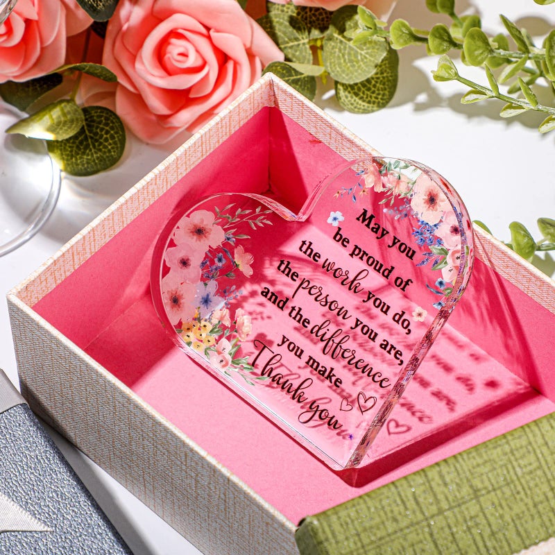 Yinder Thank You Gifts For Women Christmas Desk Decor Gifts For Teacher Coworker Doctor Nurse Leaving Job Inspirational Quotes Farewell Gift For Boss Staff Home Office Desk Decor(May Be Proud) - Image 2