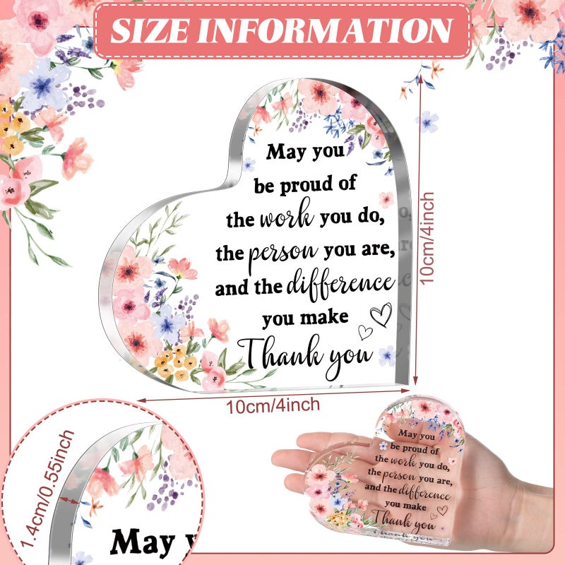 Yinder Thank You Gifts For Women Christmas Desk Decor Gifts For Teacher Coworker Doctor Nurse Leaving Job Inspirational Quotes Farewell Gift For Boss Staff Home Office Desk Decor(May Be Proud) - Image 3