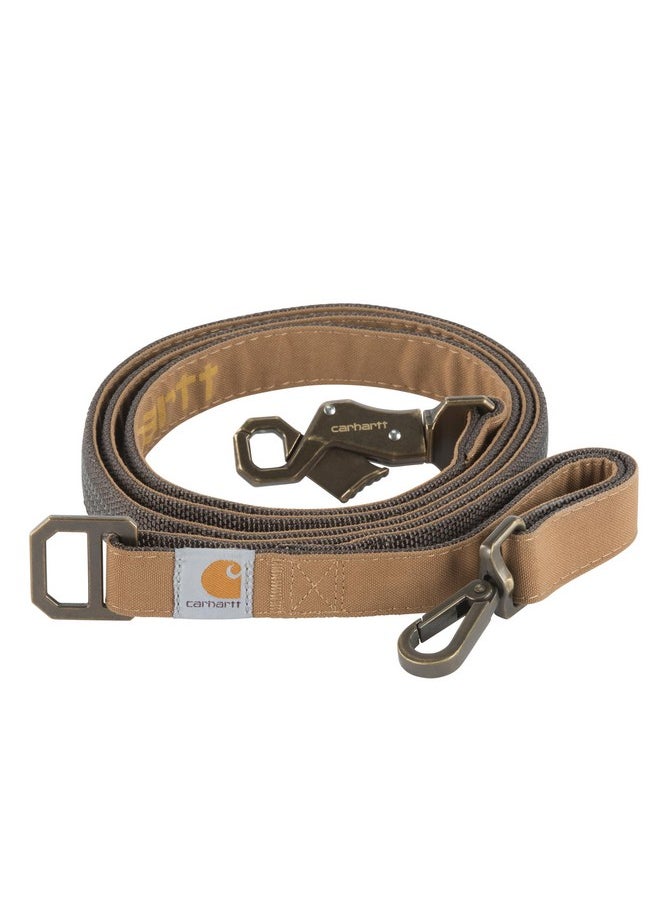 carhartt - Carhartt Nylon Duck Dog Leash Black/Brushed Brass, Large - Image 1