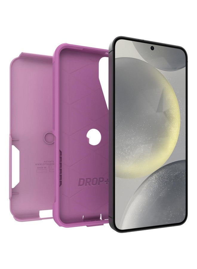 أوتربوكس جراب OtterBox Commuter Series لهاتف Samsung Galaxy S24+ - Run Wildflower (وردي)، نحيف ومتين، مناسب للجيب، مع حماية للمنافذ - Image 3