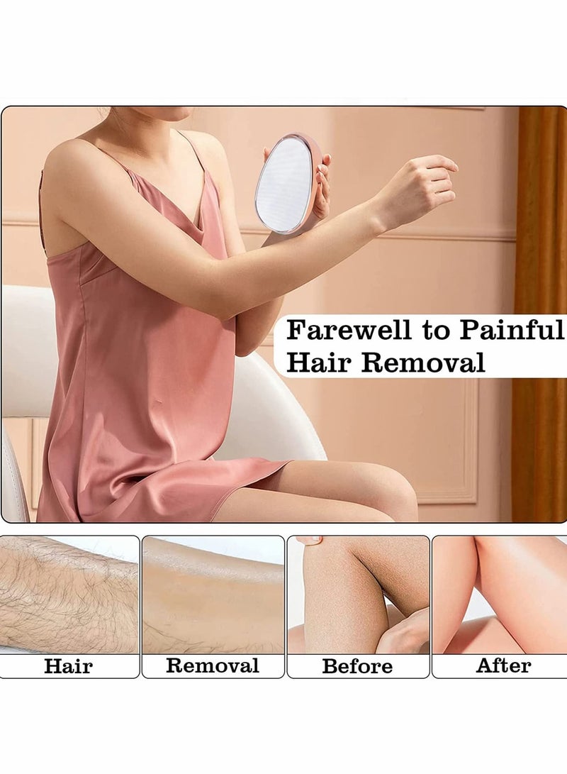 Excefore 2022 Crystal Hair Eraser, Magic Crystal Hair Remover, Painless Hair Removal Stone & Skin Exfoliator Tool for Men Women - Image 4